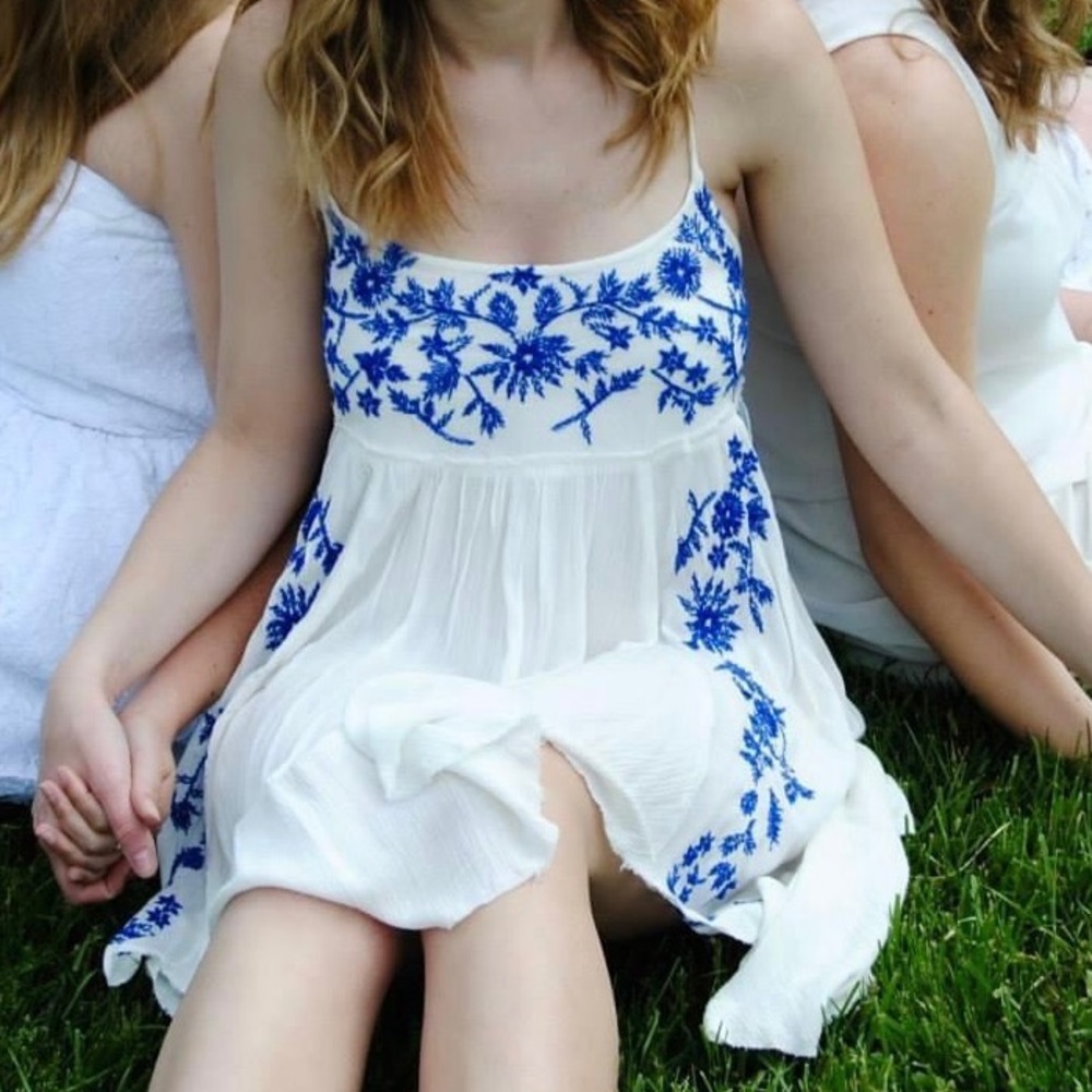 Free People White Boho Dress